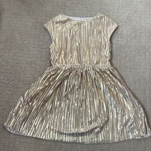 J Crew Crewcuts Gold Metallic dress Size 4 NWT